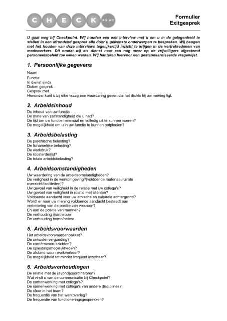 Exitgesprek